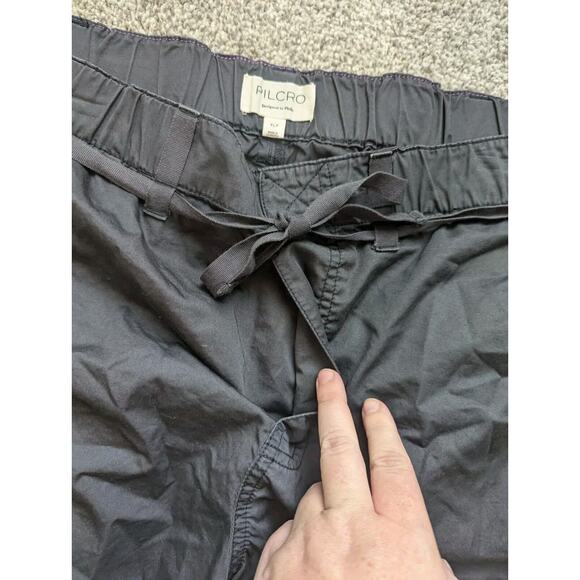 Pilcro Balloon Pants Womens XL Petite Gray Parachute Cargo Gorpcore Wide Leg - Picture 4 of 8